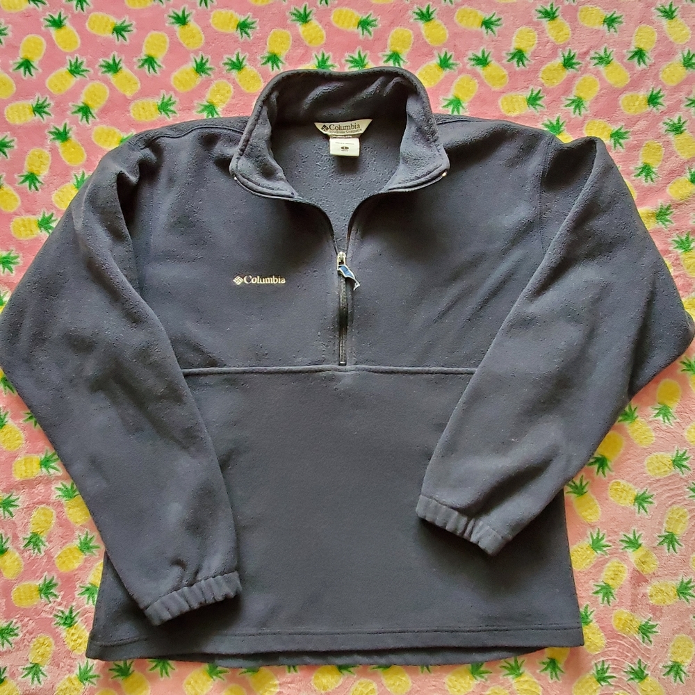 Columbia Navy Quarter Zip Unisex